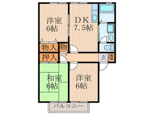 サンガ－デン錦城の物件間取画像